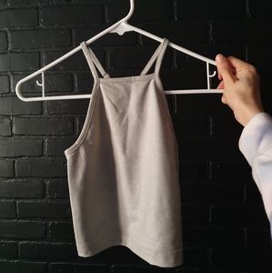New silver tank top